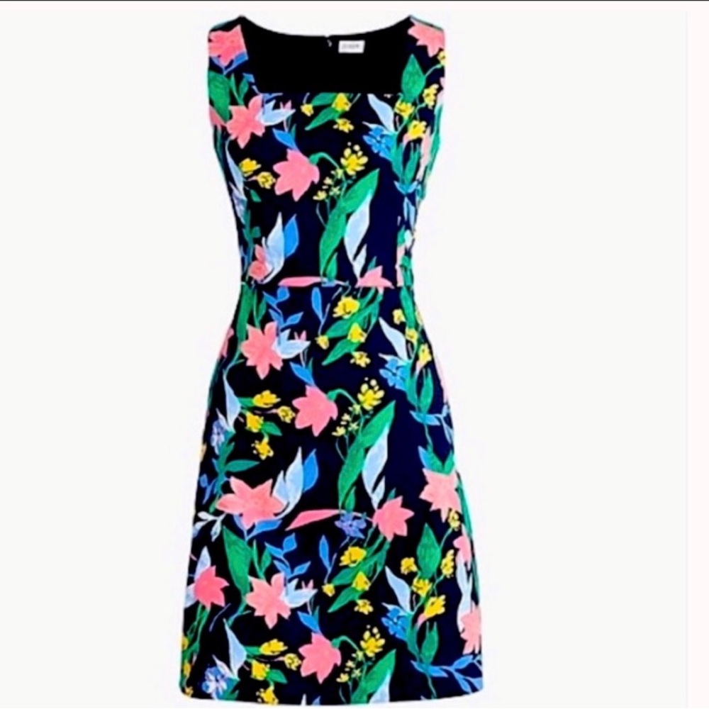 J. Crew Floral Sheath Dress, Size 12, NWT